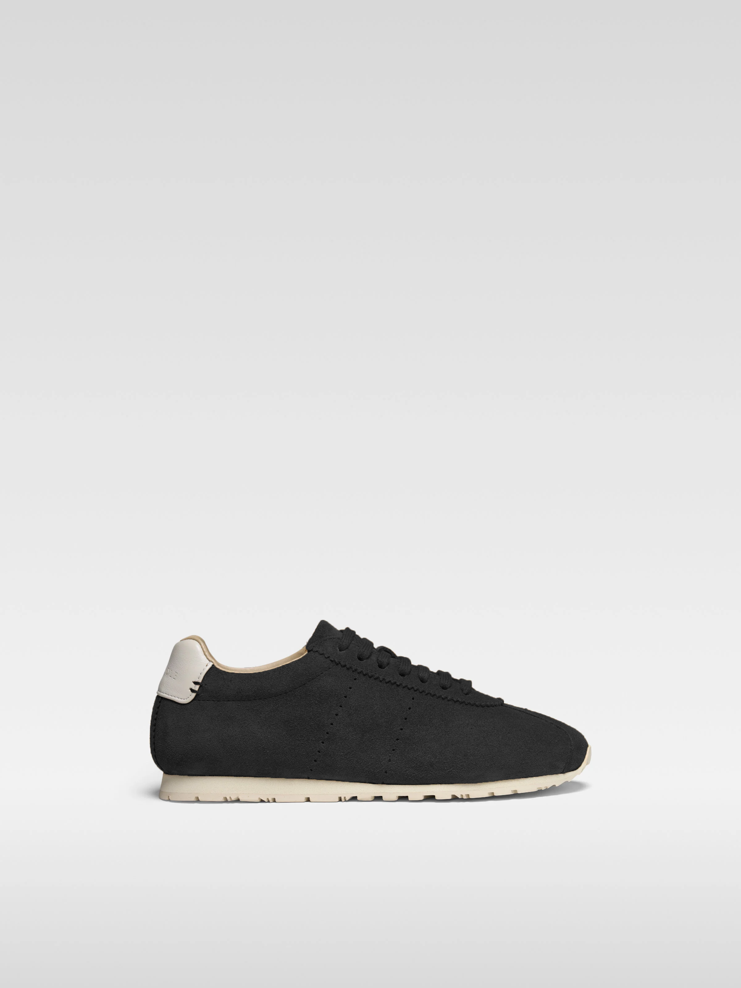 Black suede sneakers meow for women