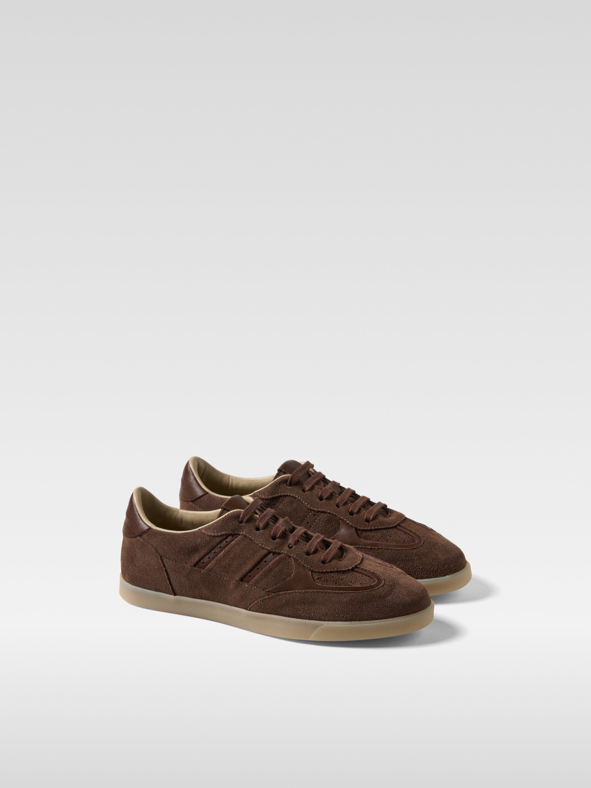 Brown suede sneakers LALAS for women