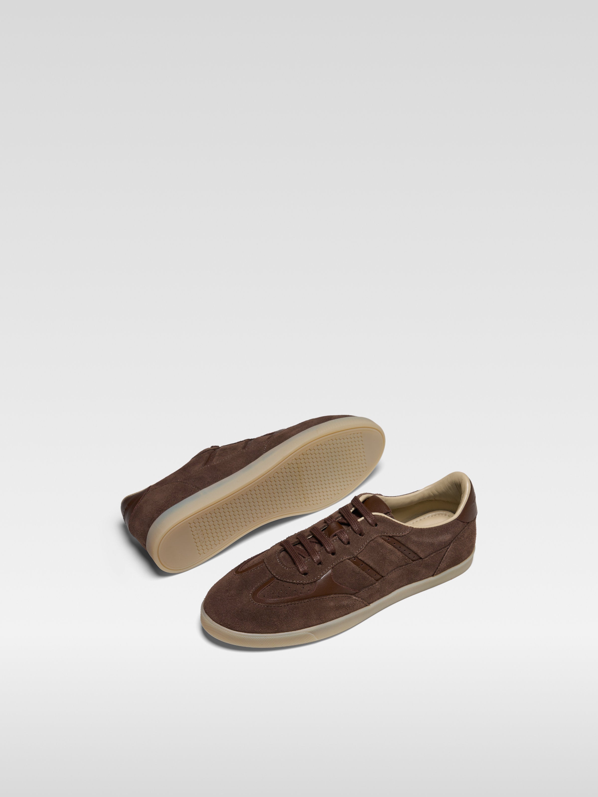 Brown suede sneakers LALAS for women