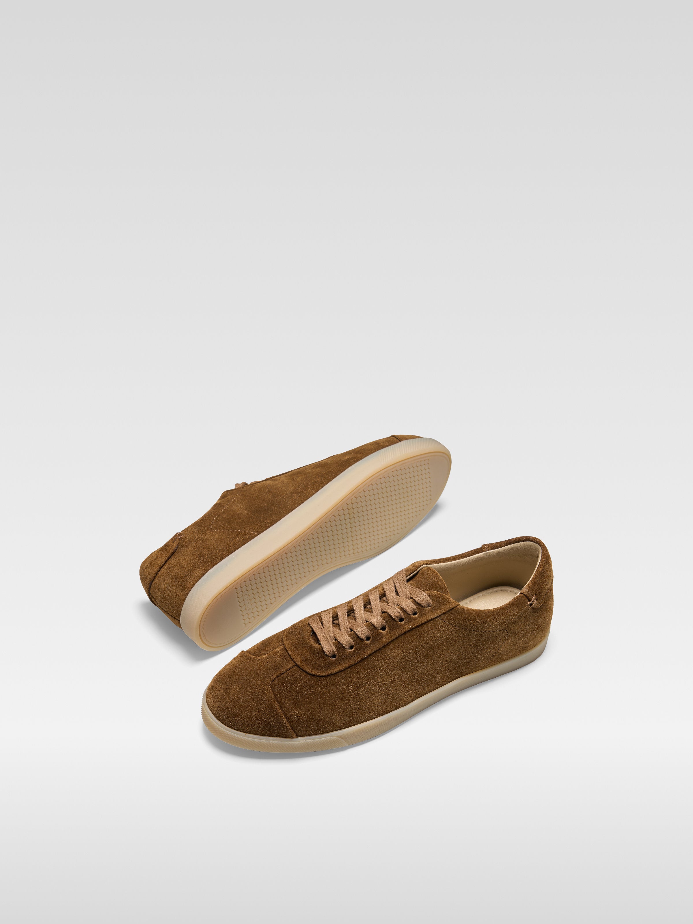 Court Light Brown leather sneakers for women 5