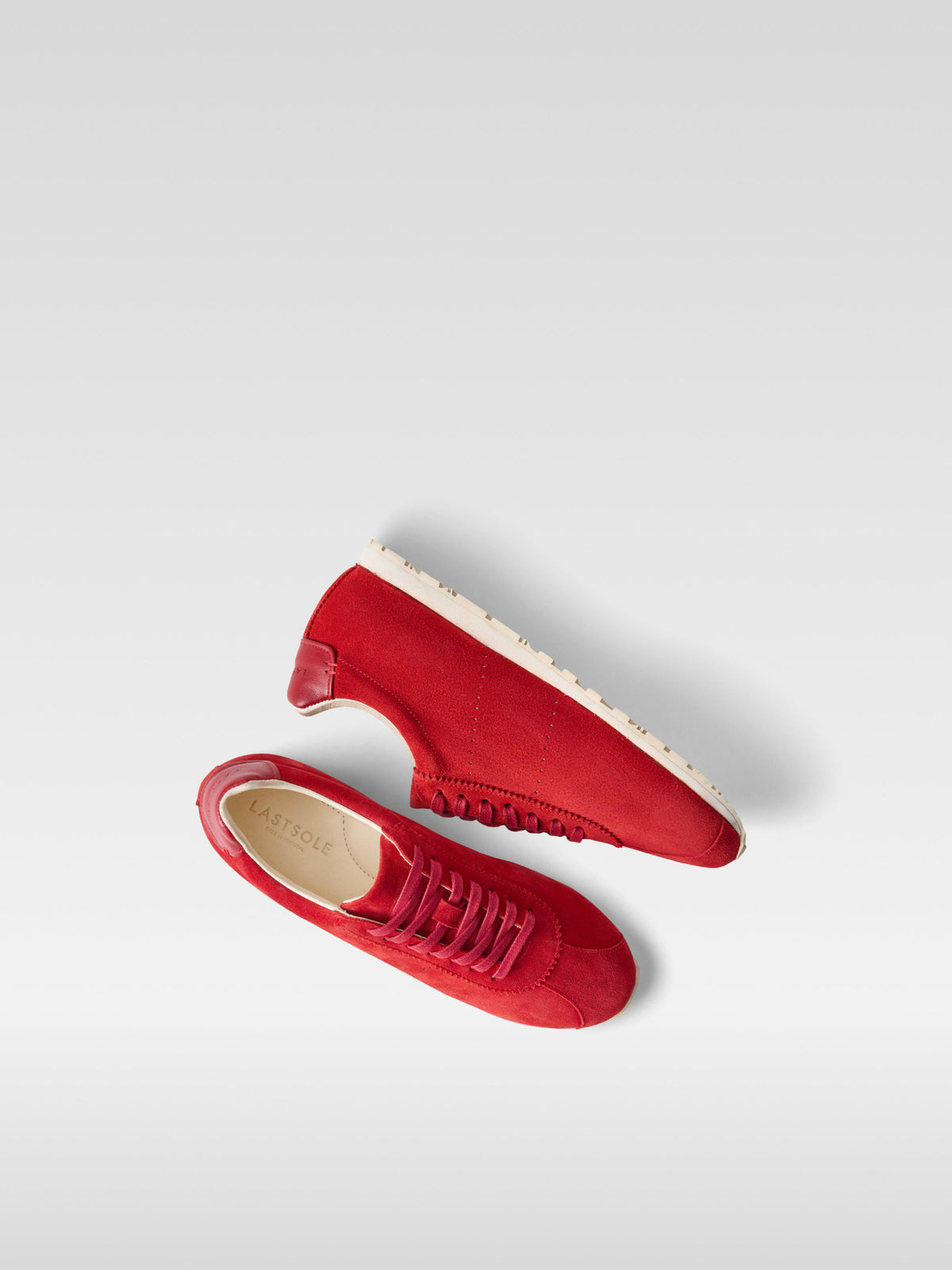 Meow red suede sneakers for women
