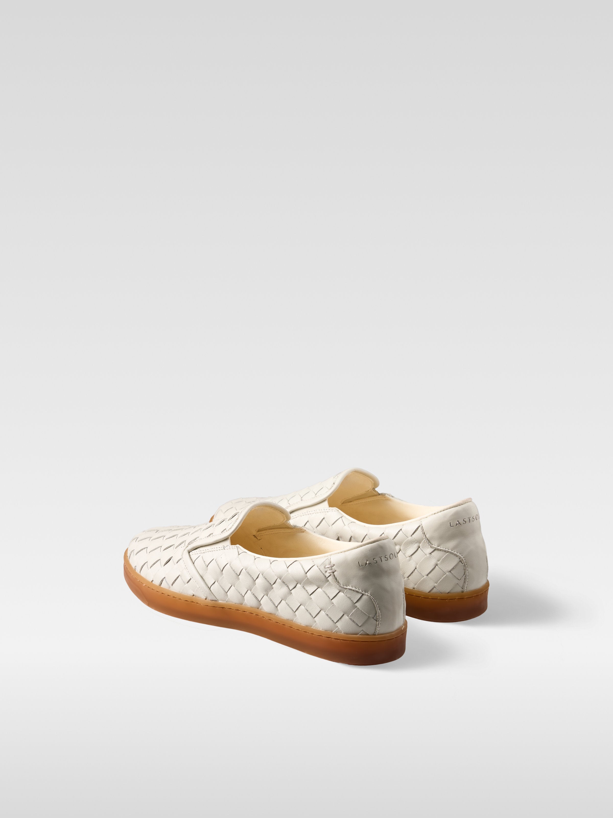 Loom - Off White nappa leather loafers for women