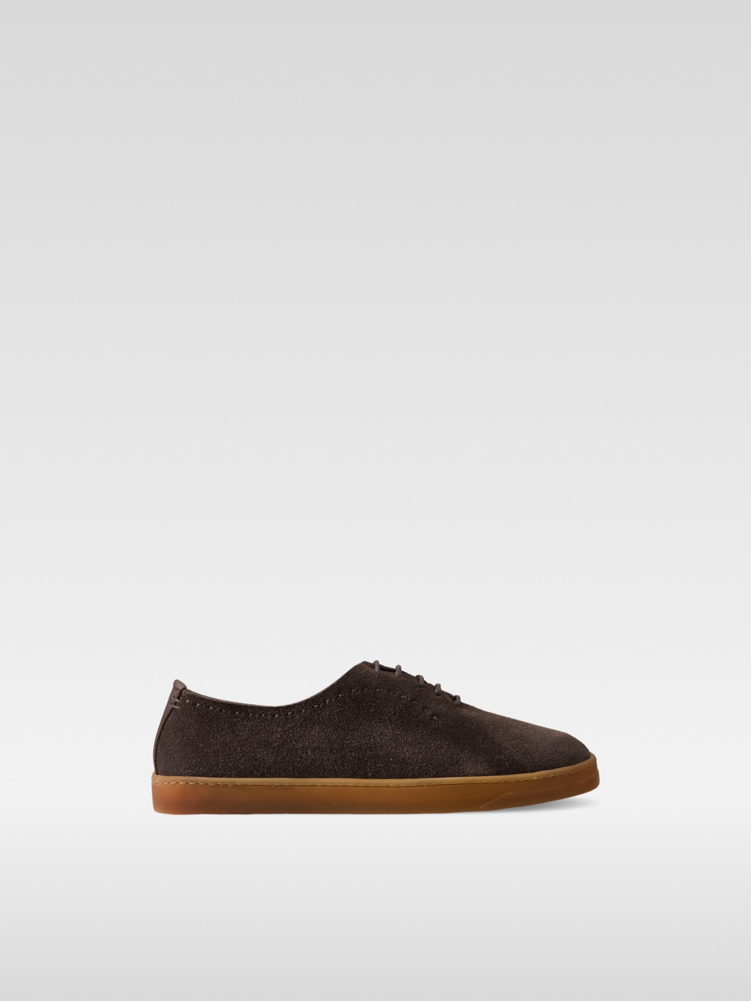Lofe II - Brown suede sneakers for men