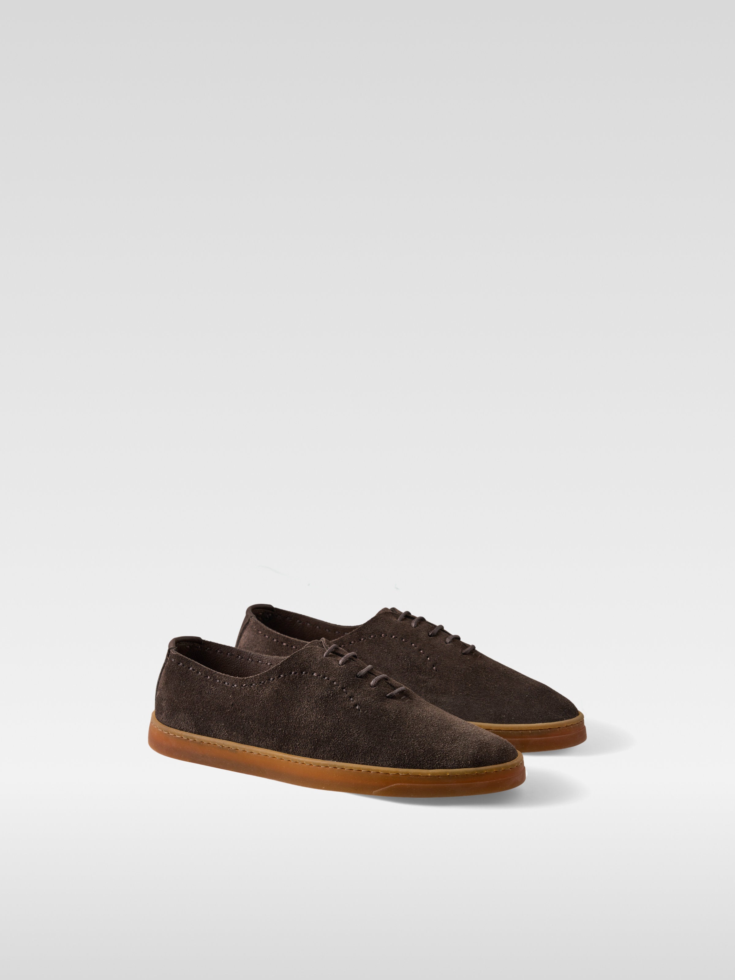 Lofe II - Brown suede sneakers for men