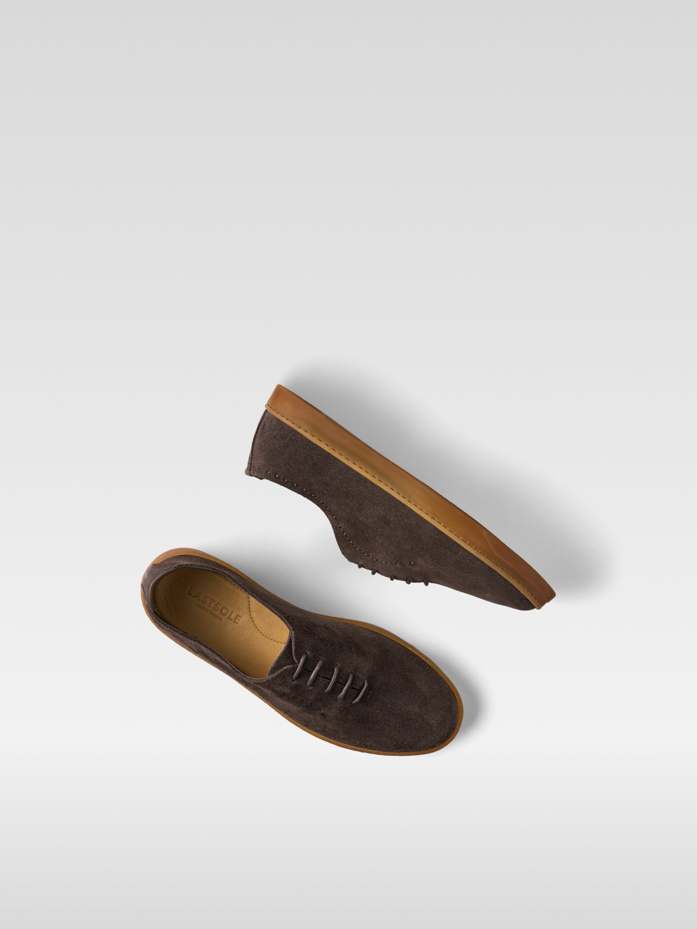 Lofe II - Brown suede sneakers for men