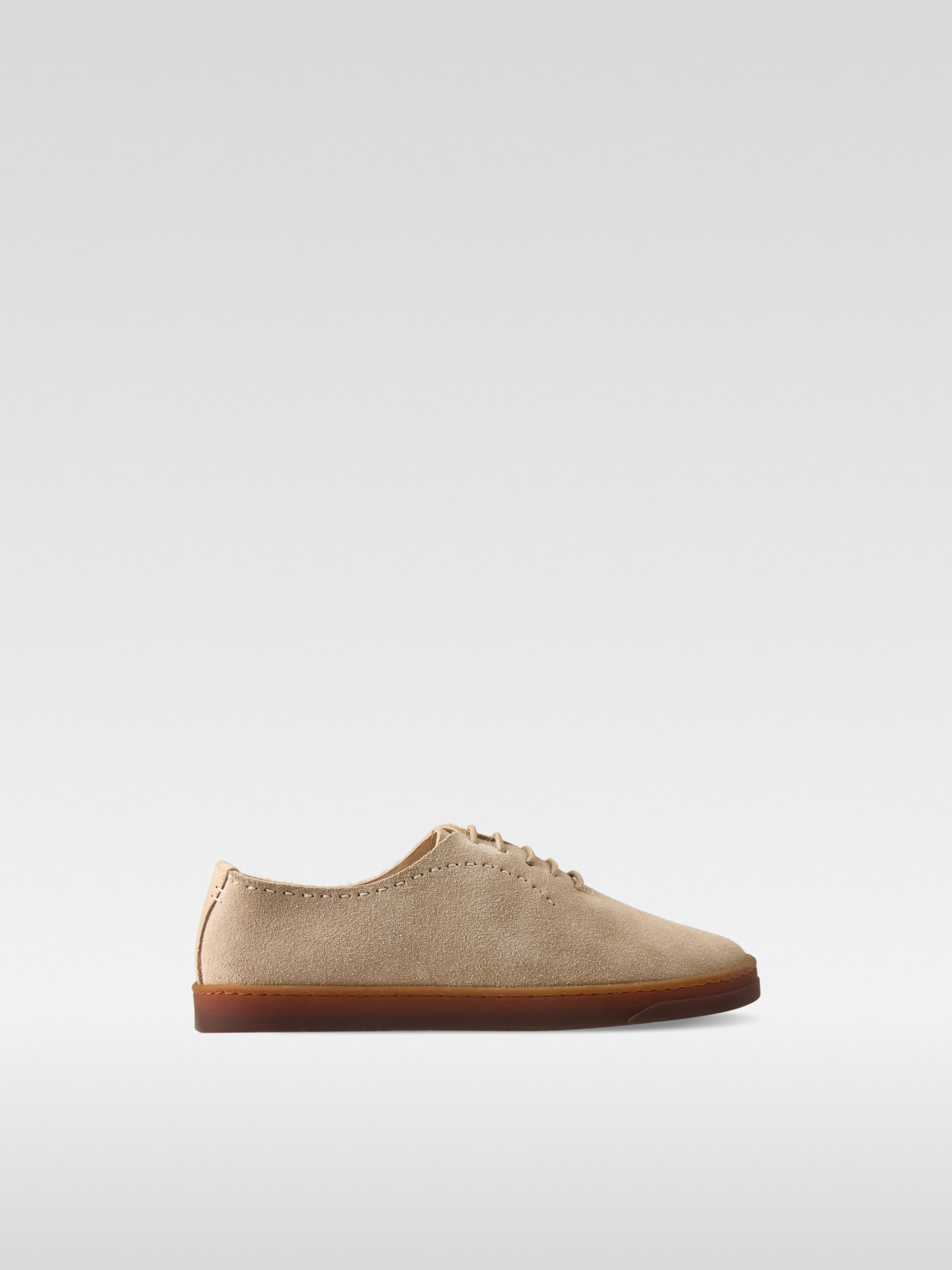 Lofe II - Sand suede sneakers for women