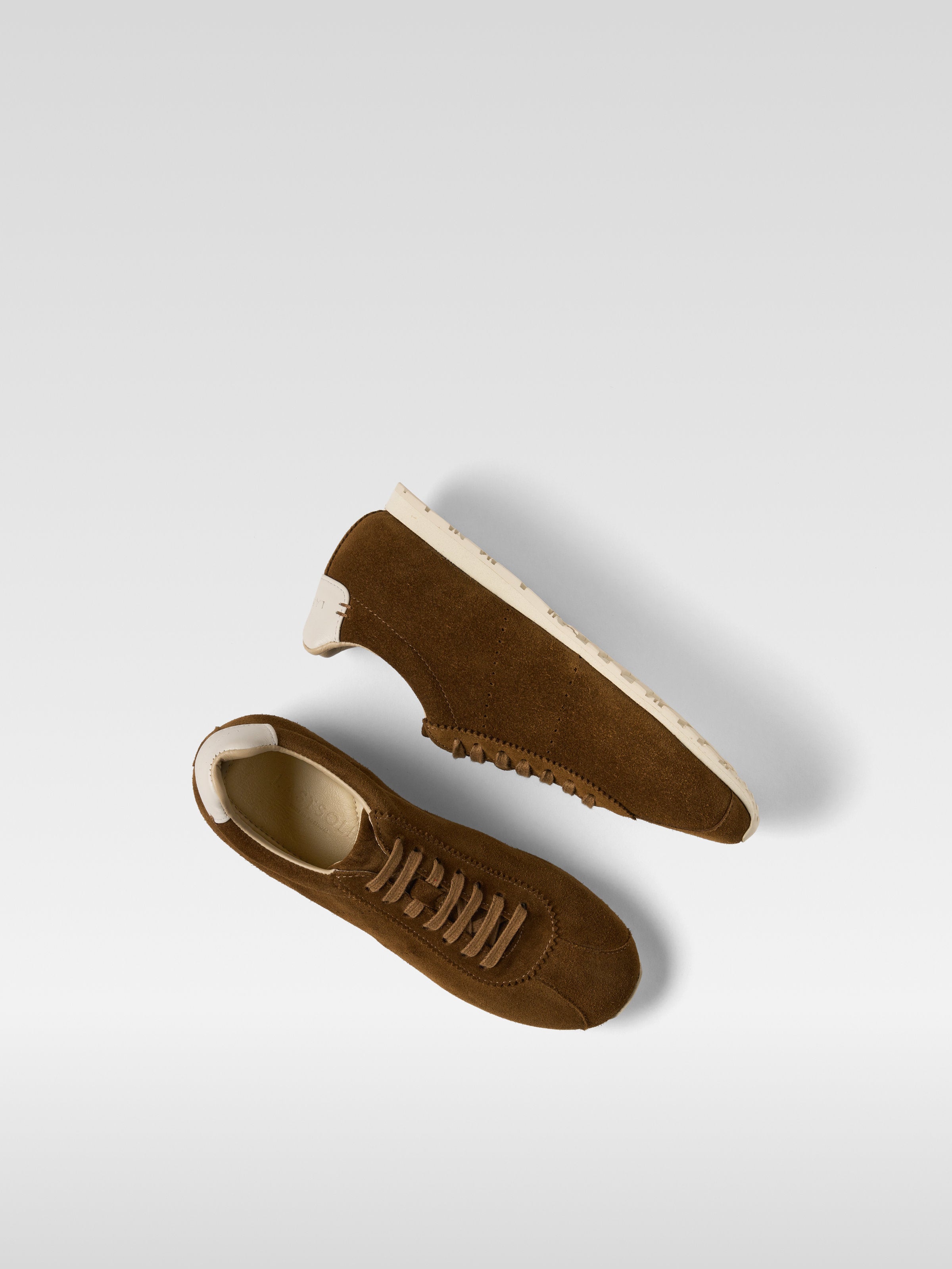Light Brown suede sneakers meow for women
