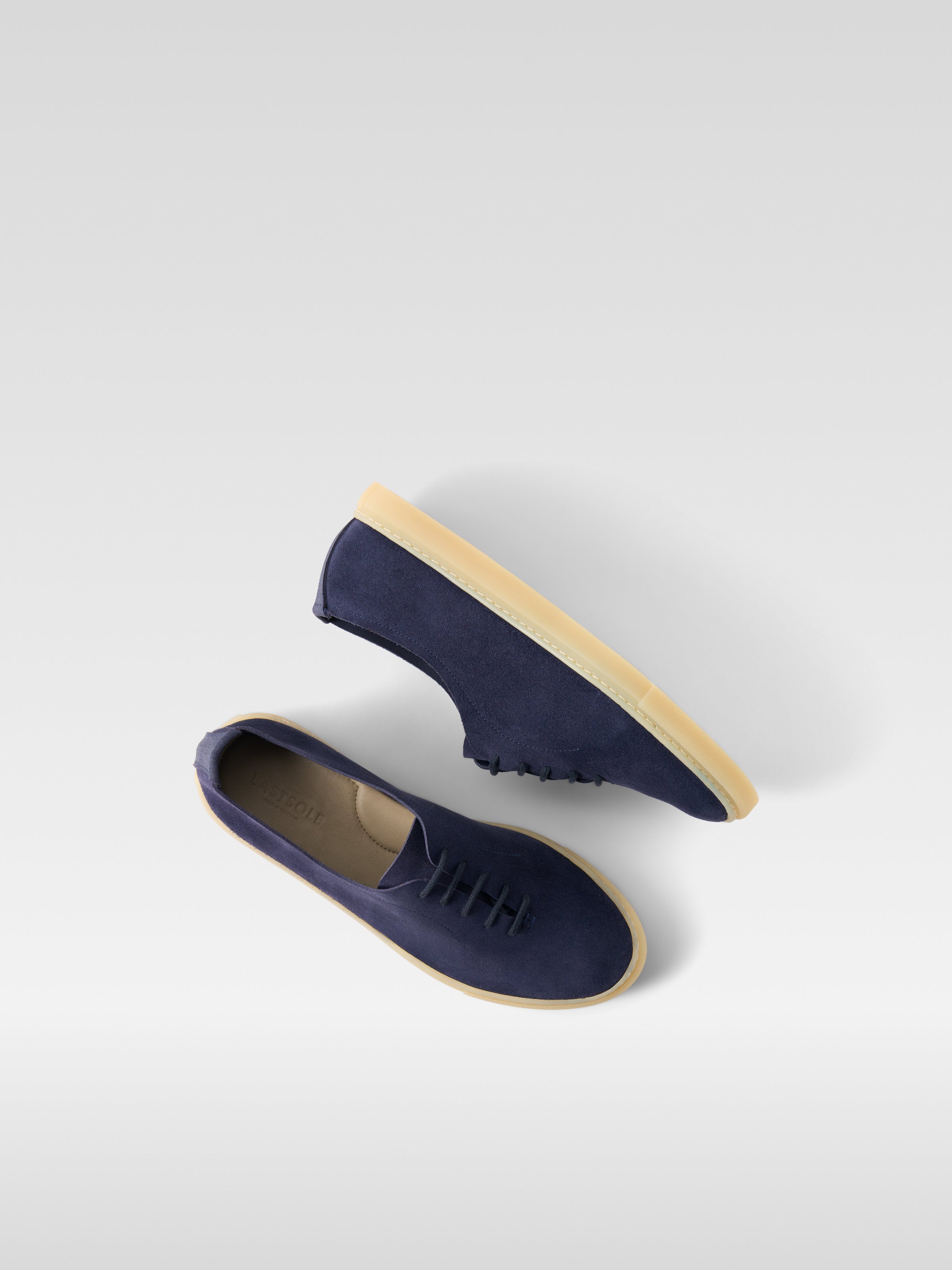 Navy Blue suede sneakers for men