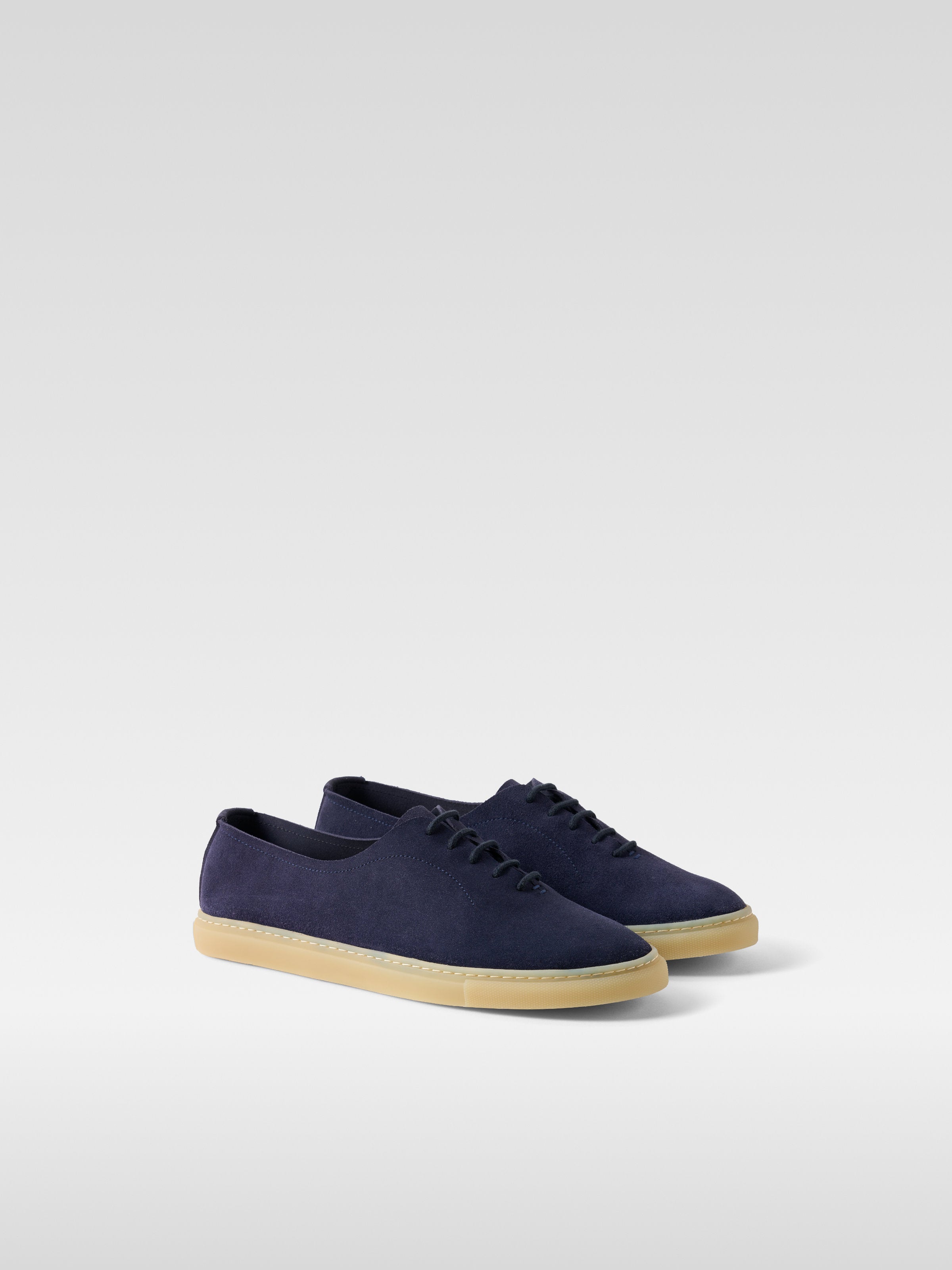 Navy Blue suede sneakers for men