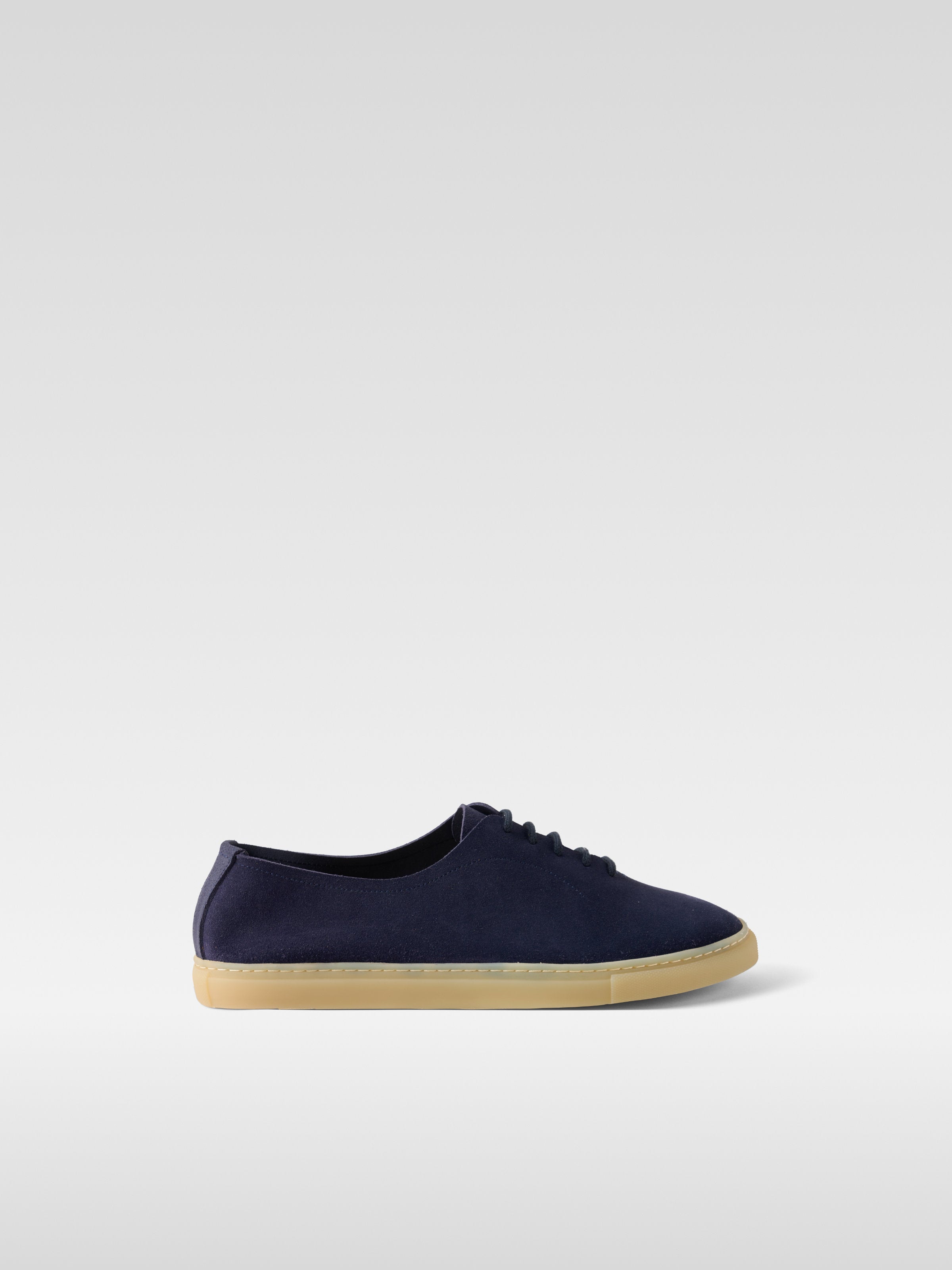 Navy Blue suede sneakers for men