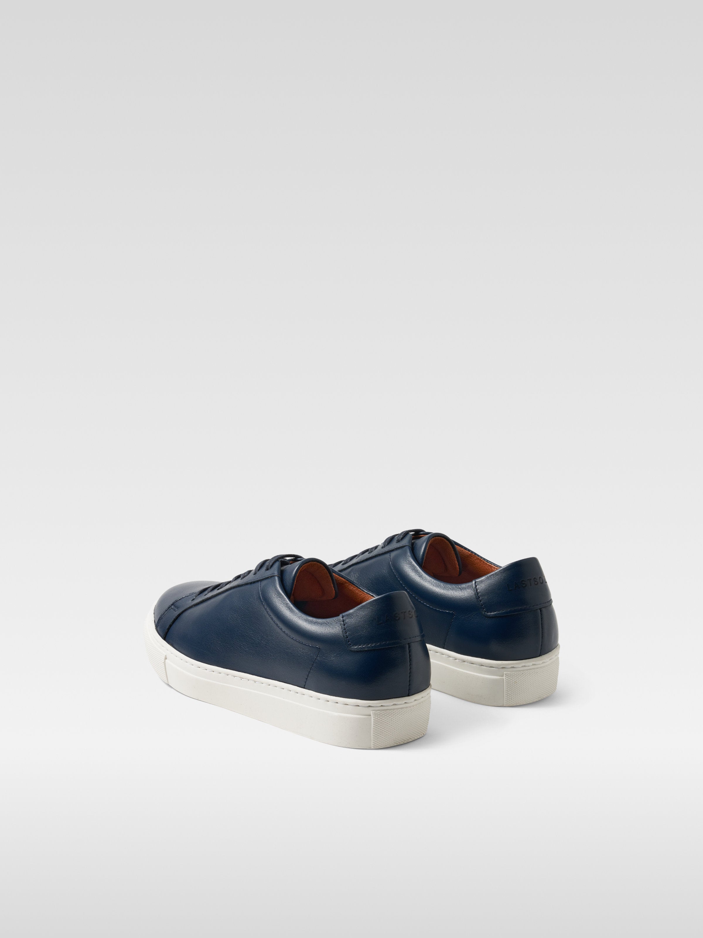 Navy Leather Sneakers for women