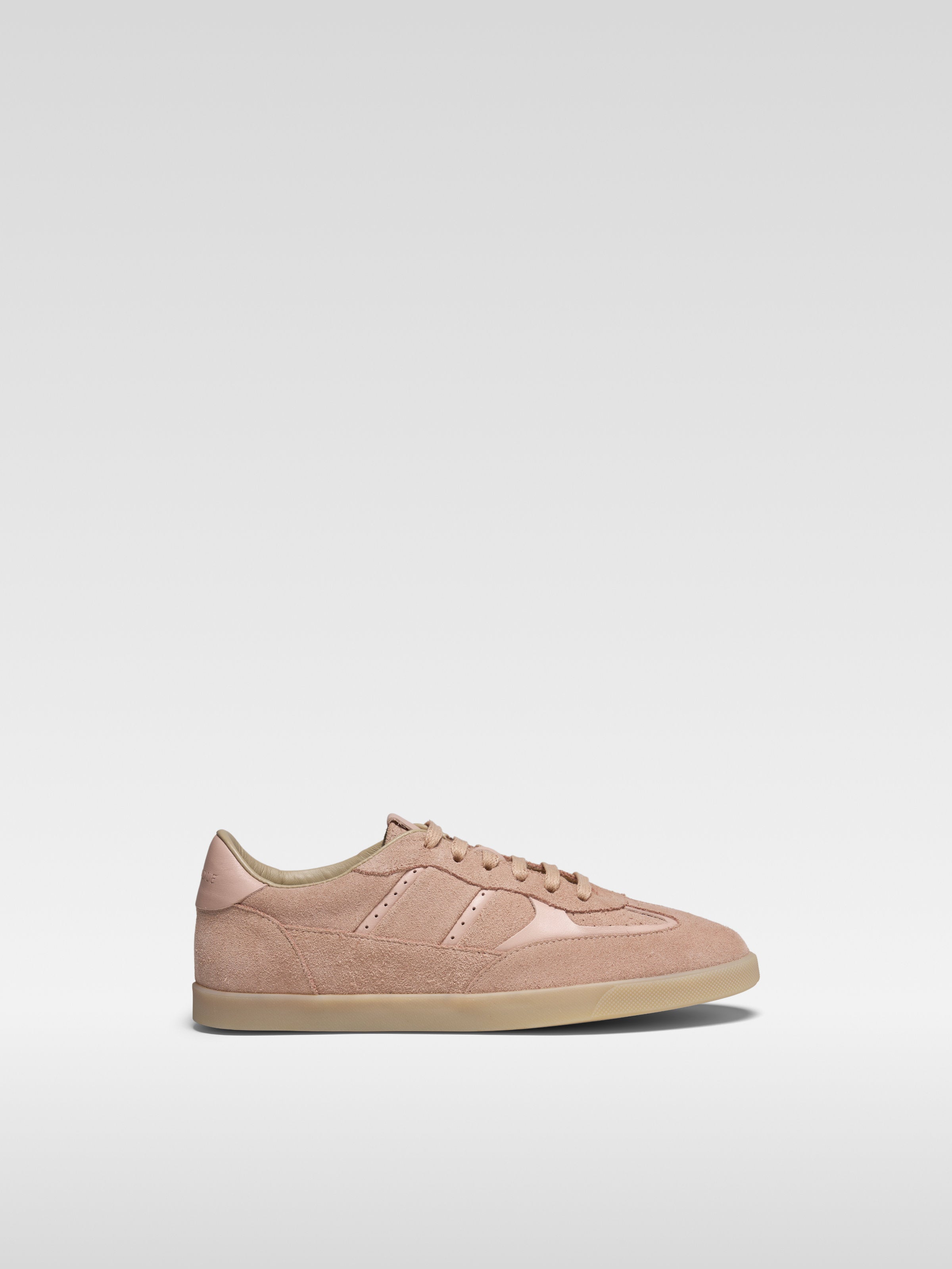 Nude suede sneakers LALAS for women