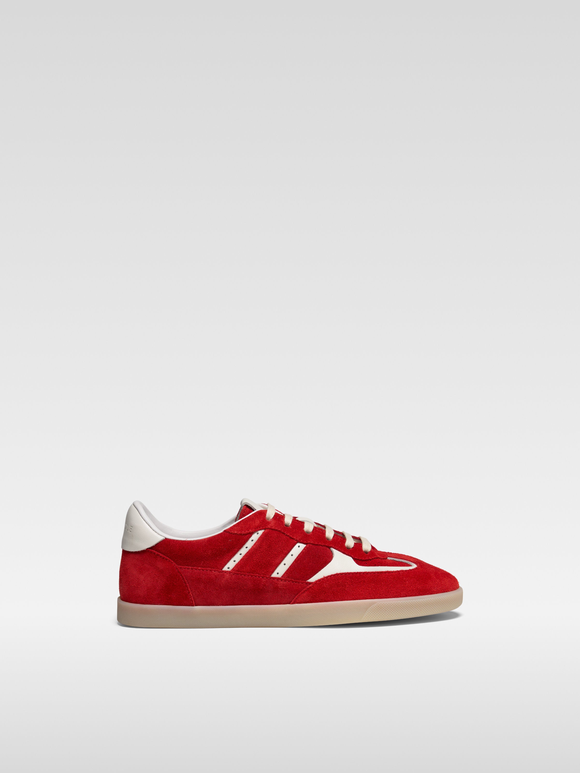 Red suede sneakers LALAS for women
