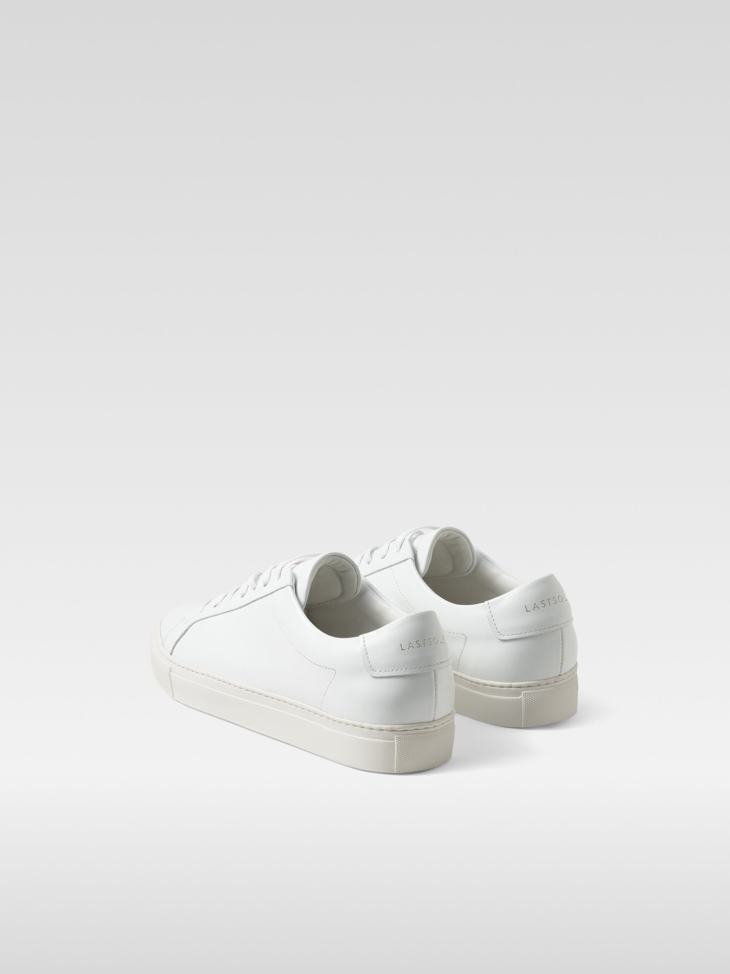 White leather sneakers for women