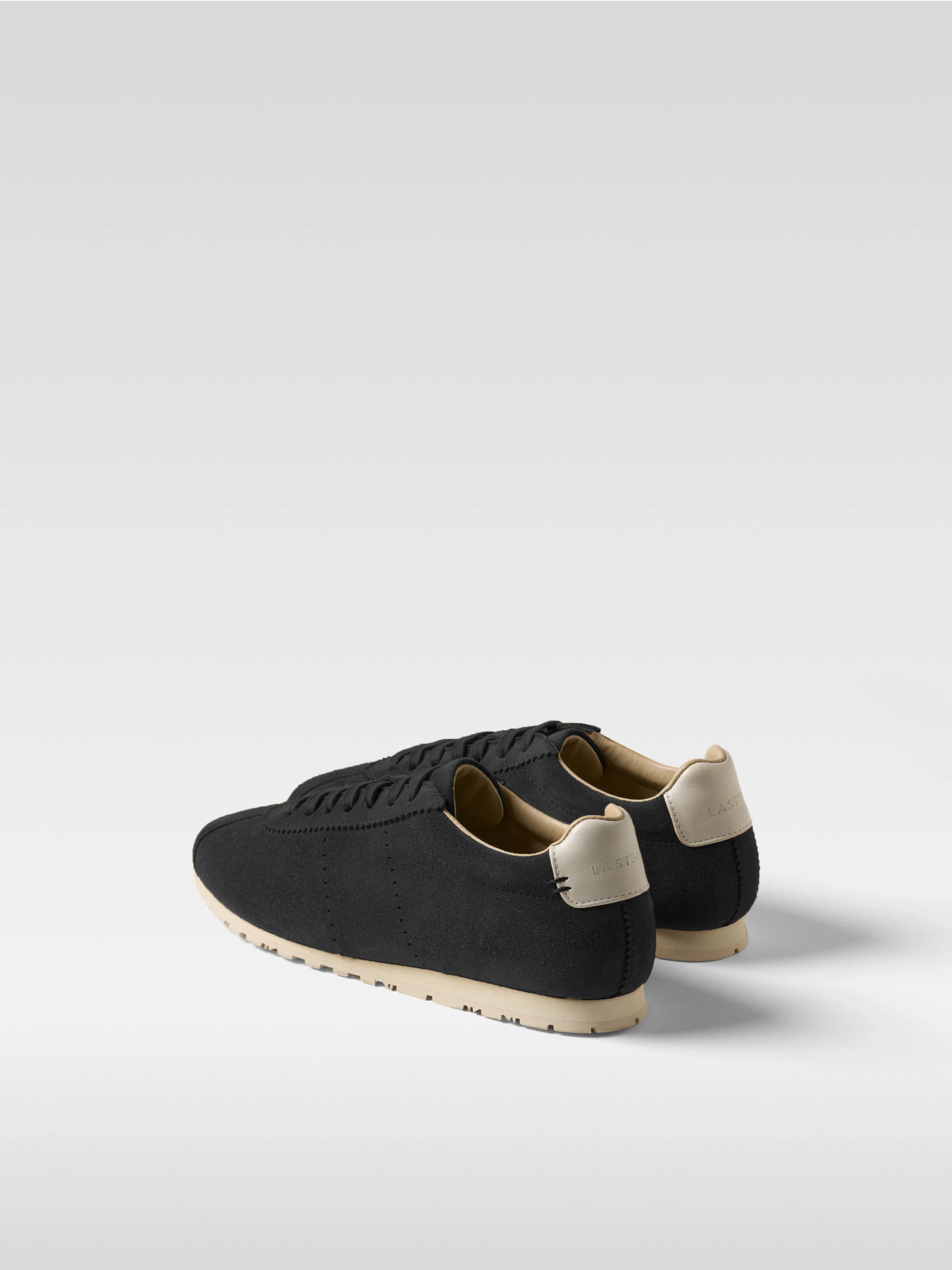 Black suede sneakers meow for women