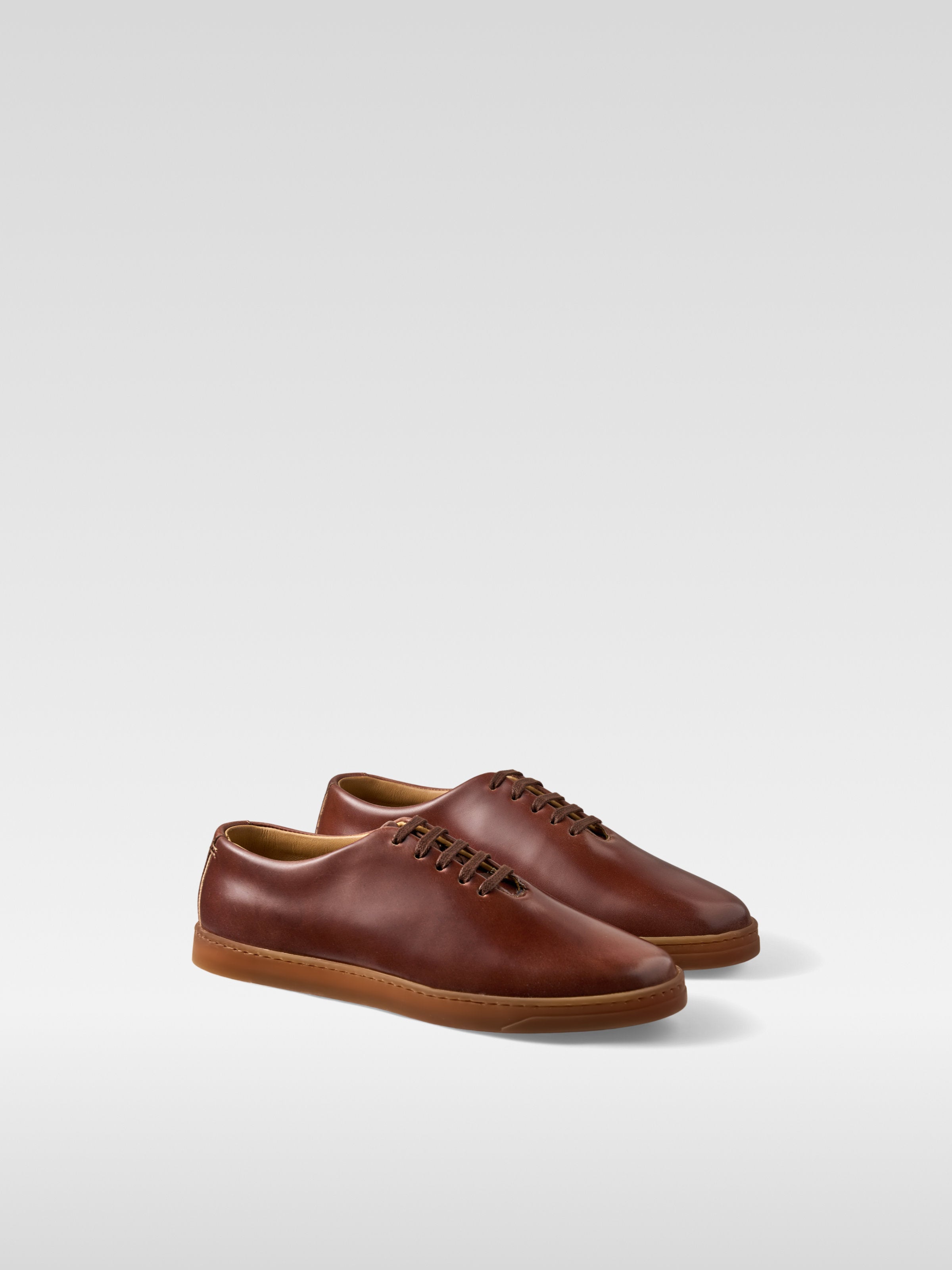 Brown Shell Cordovan sneakers Gepetto for men