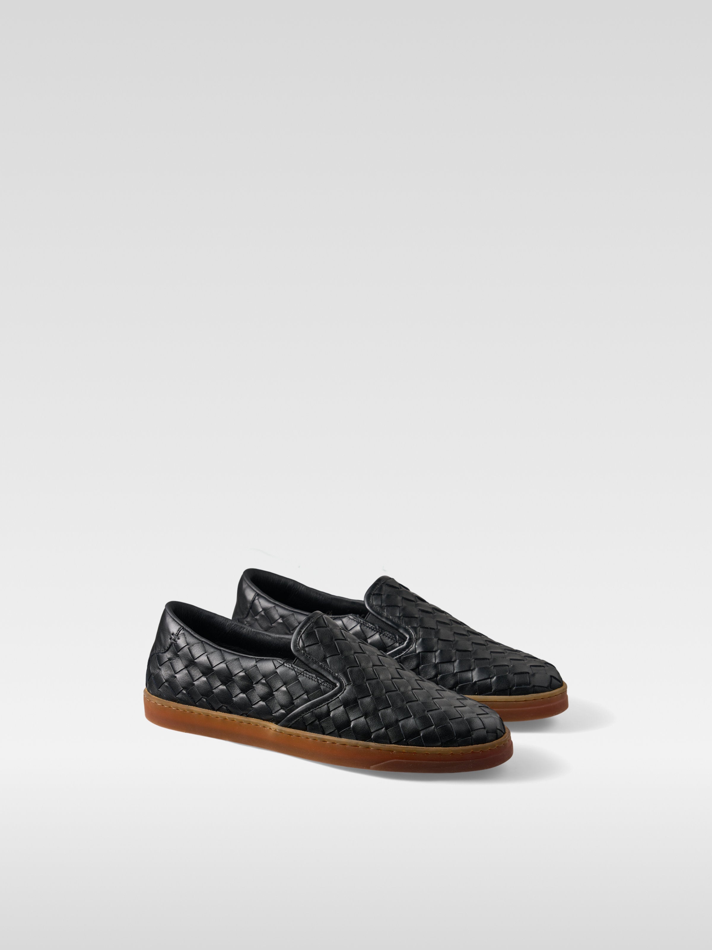Loom - Black nappa leather loafers for women