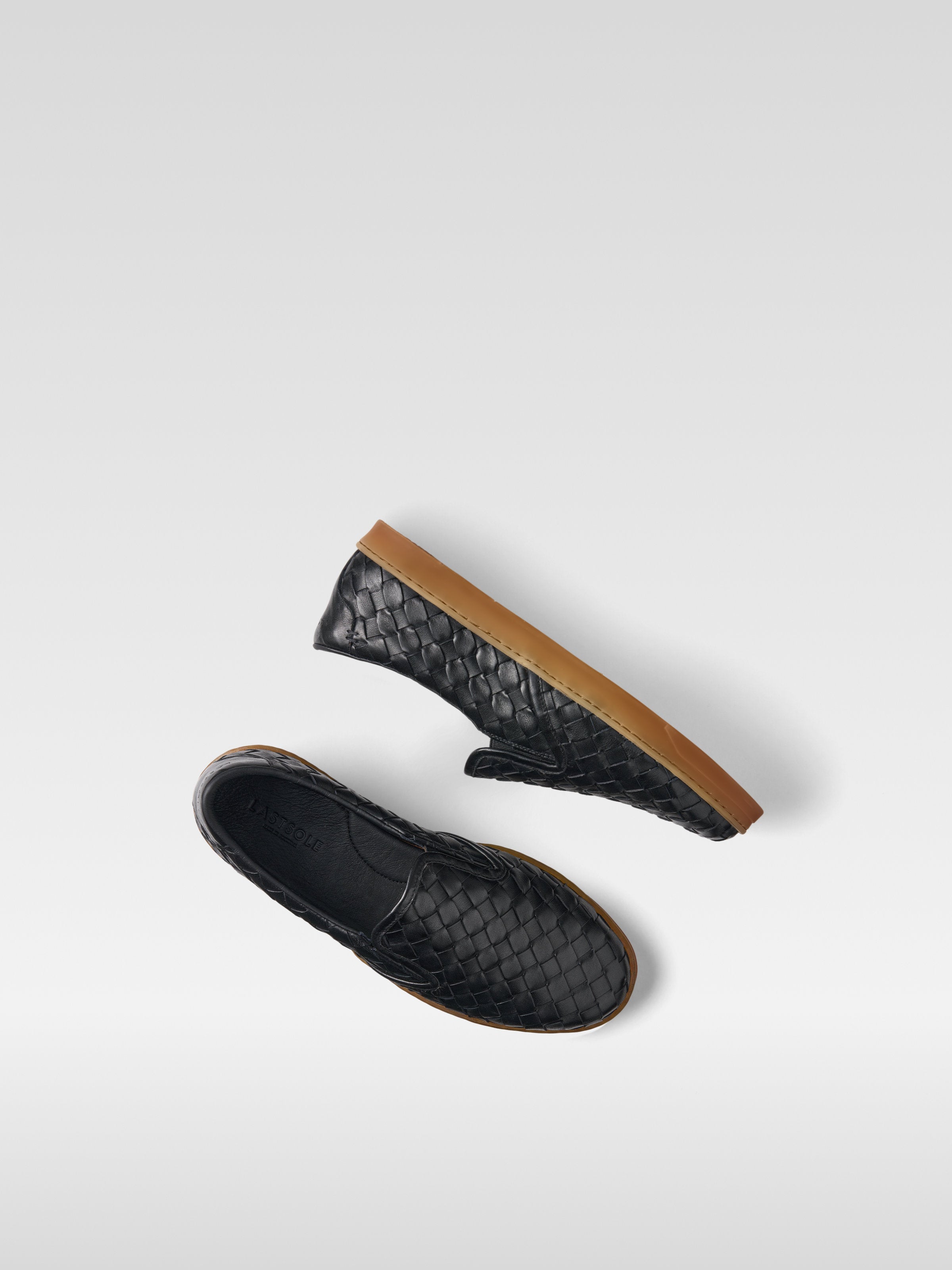 Loom - Black nappa leather loafers for women