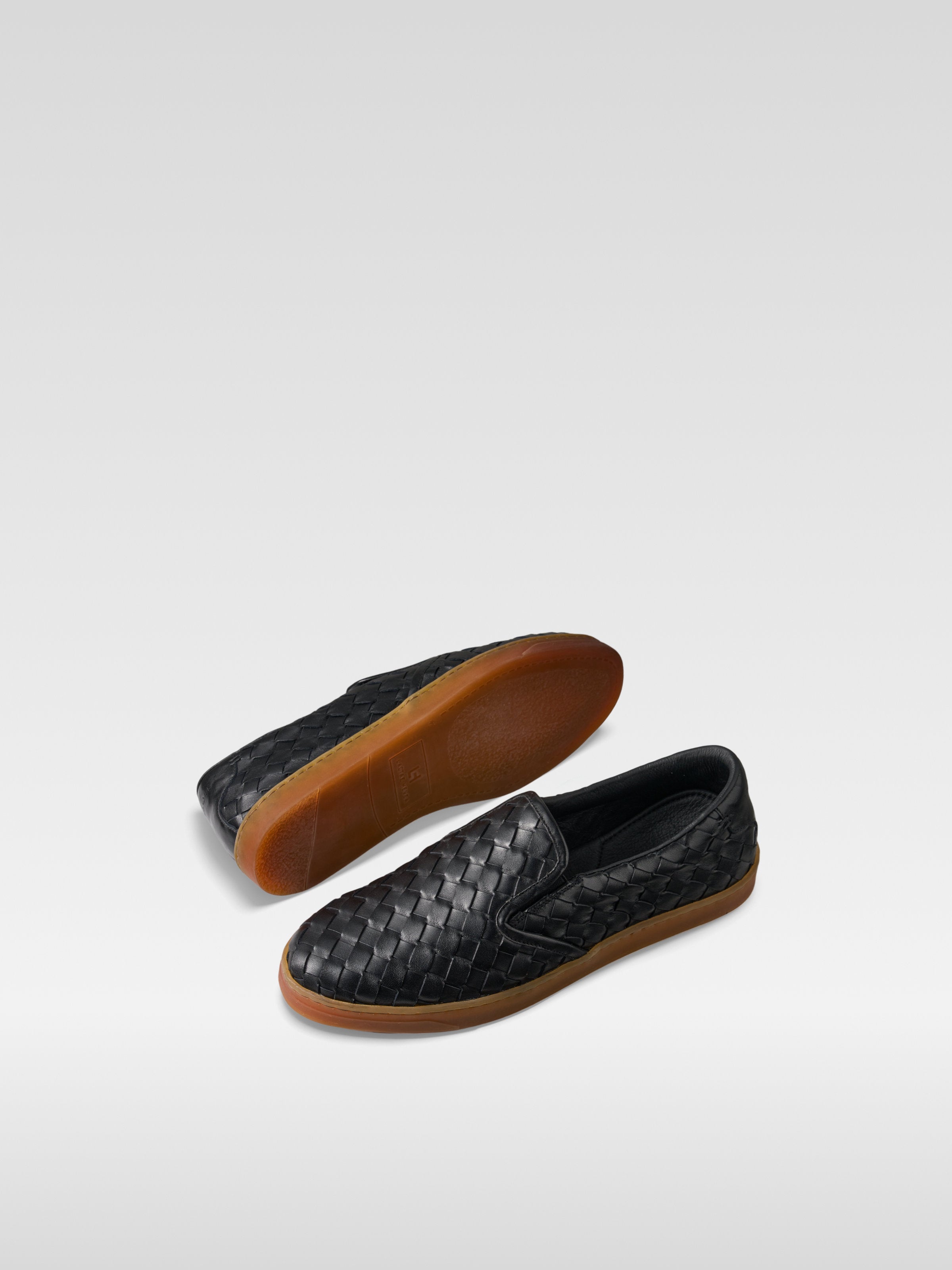 Loom - Black nappa leather loafers for women