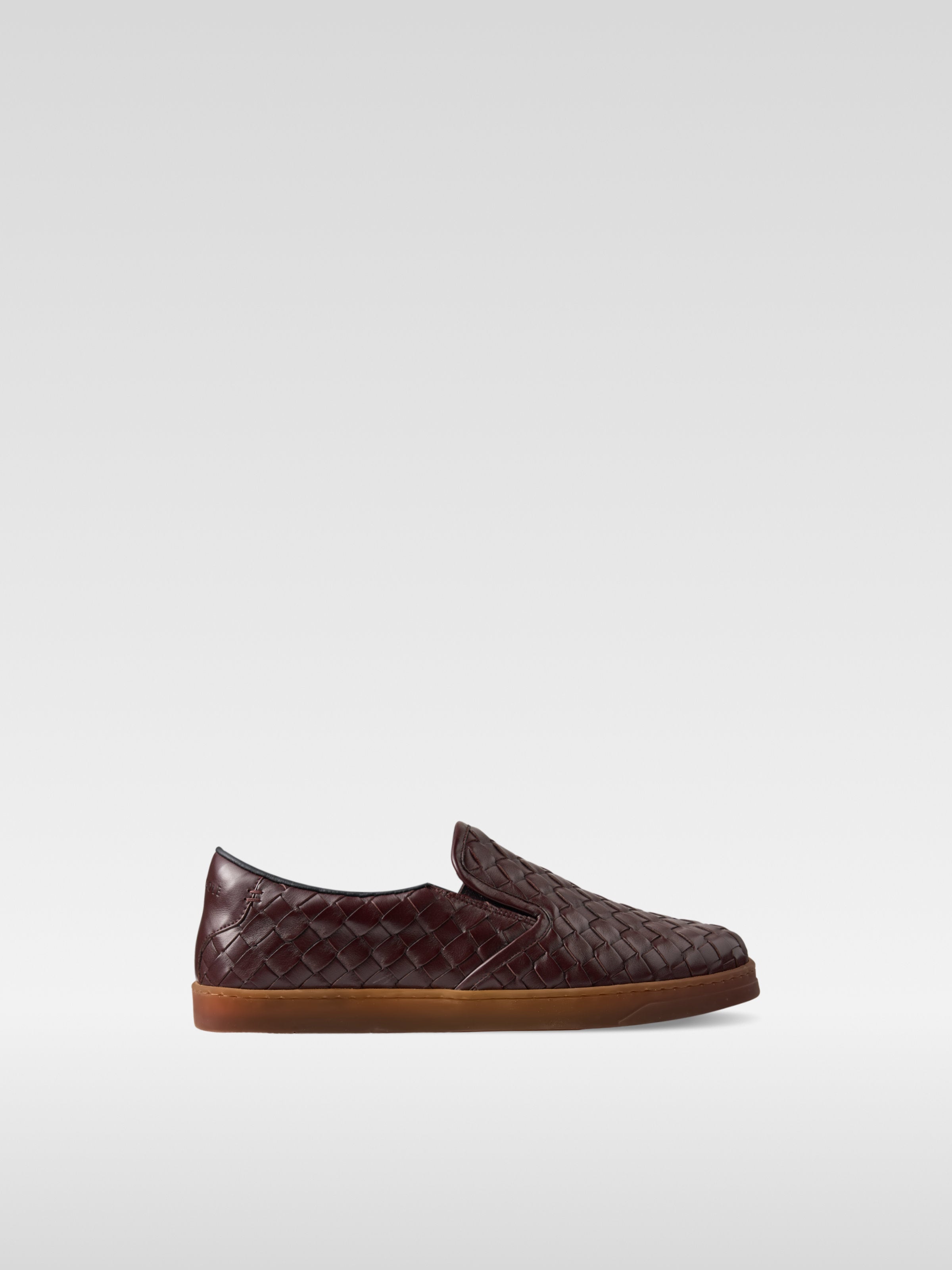 Loom - Wine nappa leather loafers for men