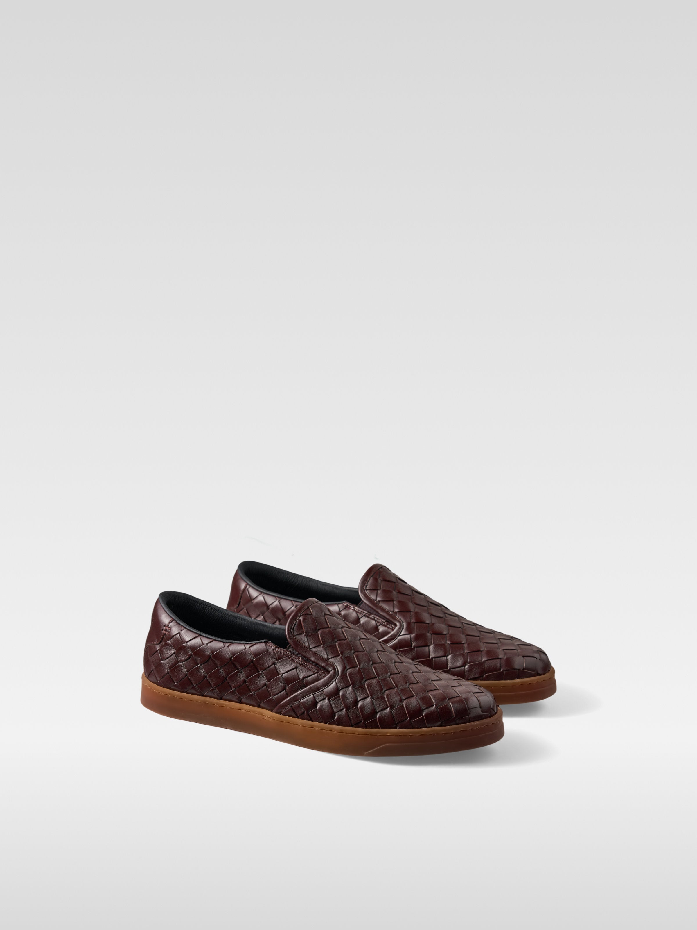 Loom - Wine nappa leather loafers for women