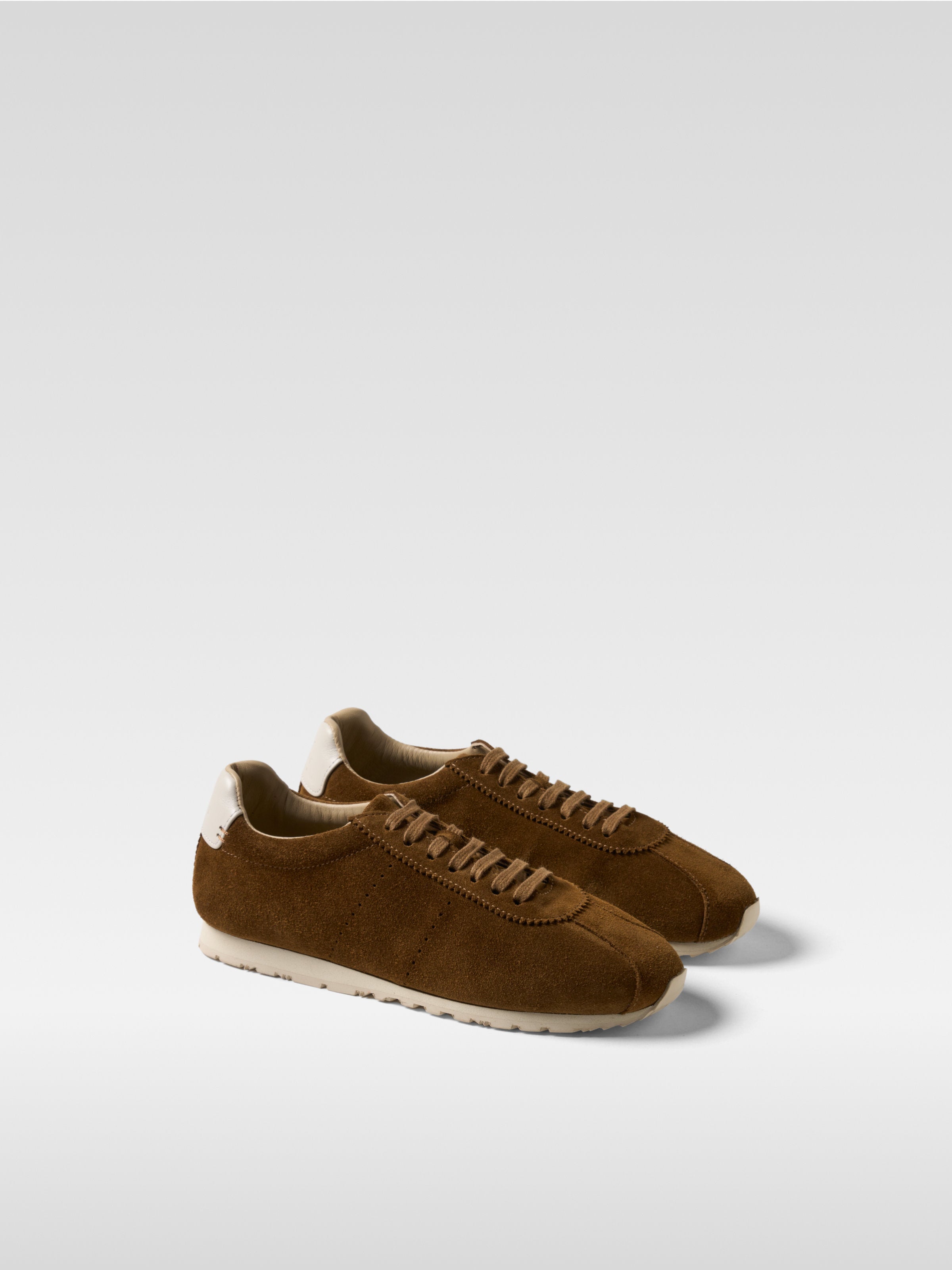 Light Brown suede sneakers meow for women