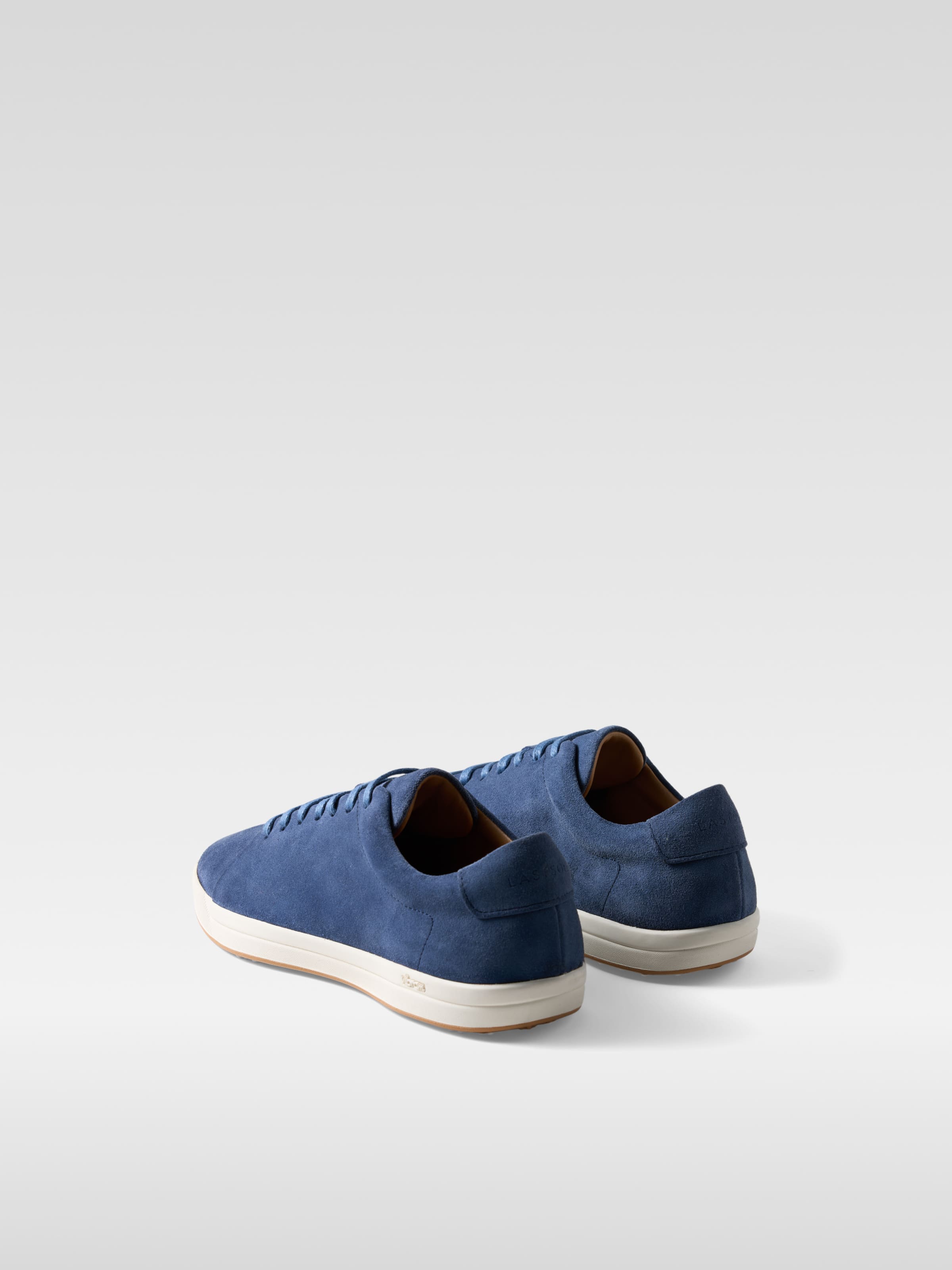 Links - Blue suede Sneakers for Men 4
