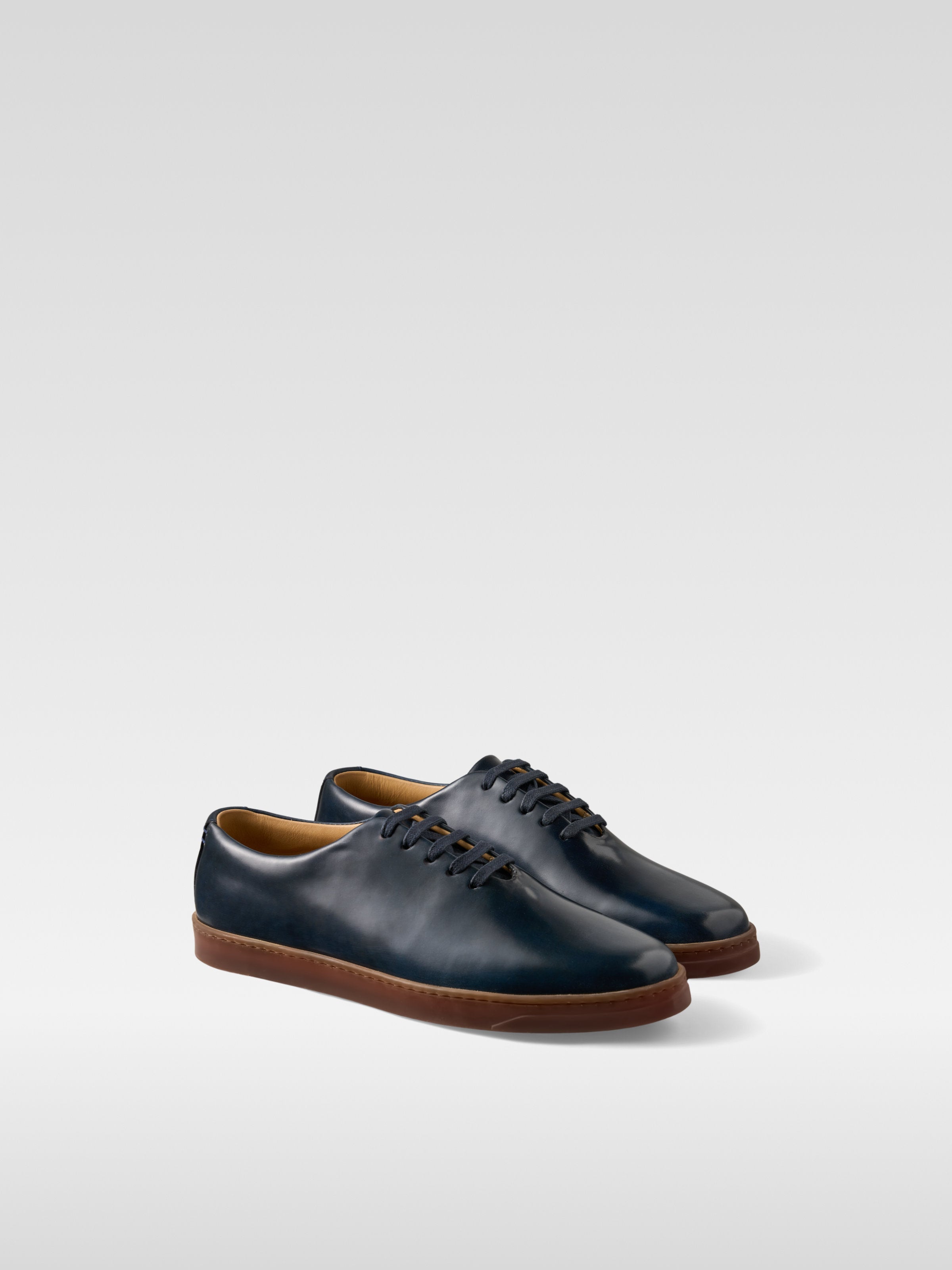 Navy Shell Cordovan sneakers Gepetto for men