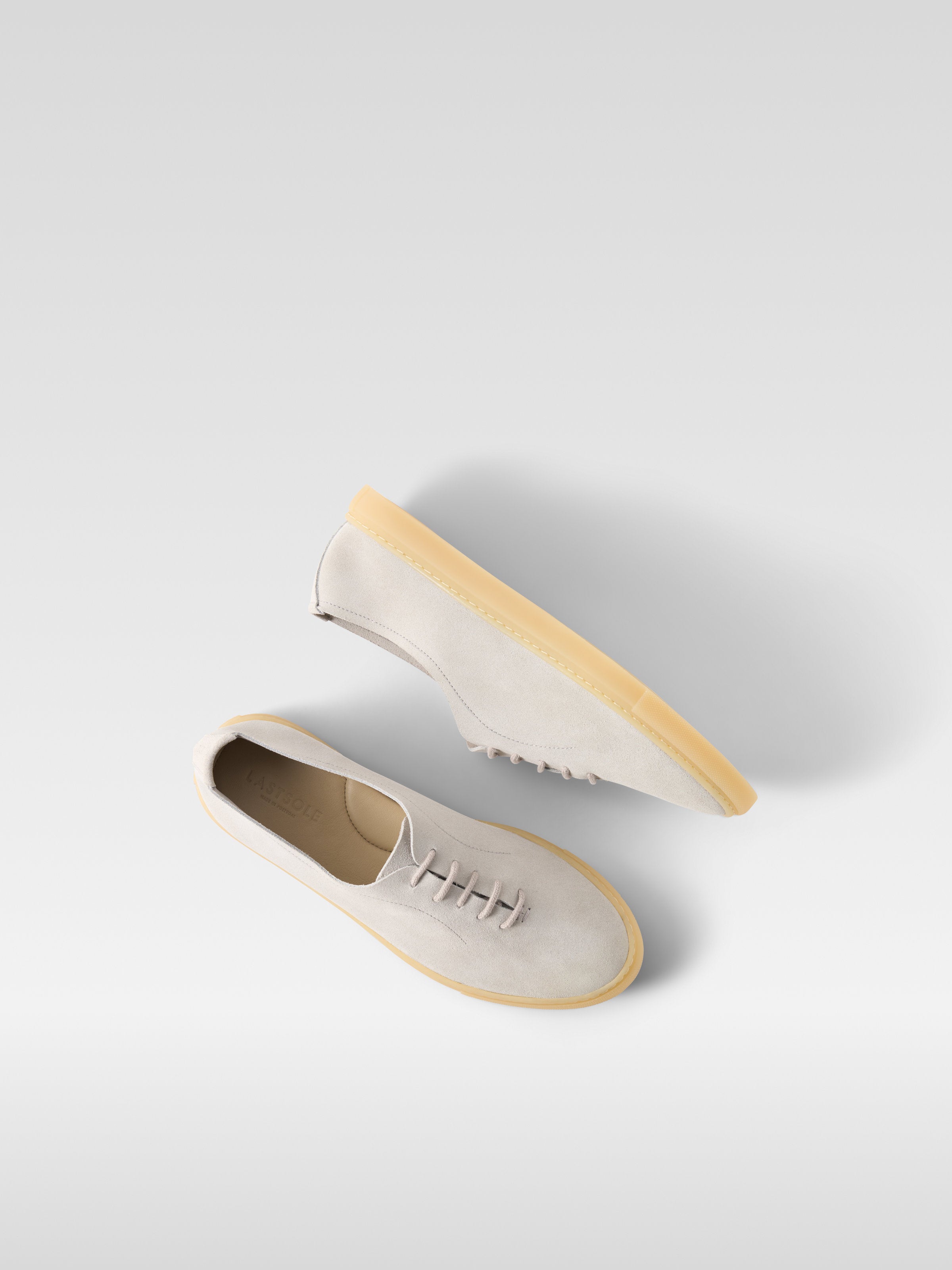 Off white suede sneakers for men