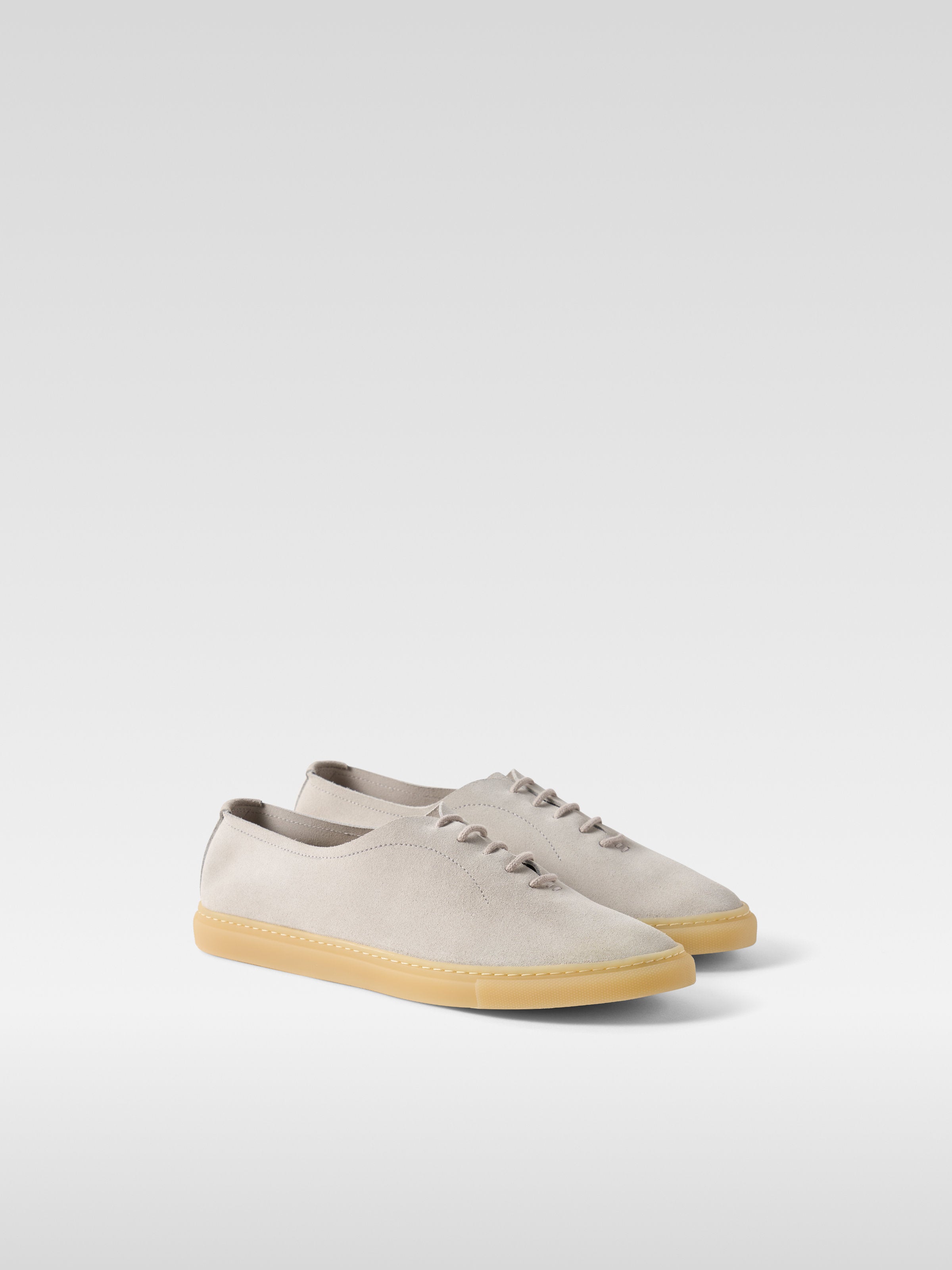 Off white suede sneakers for women